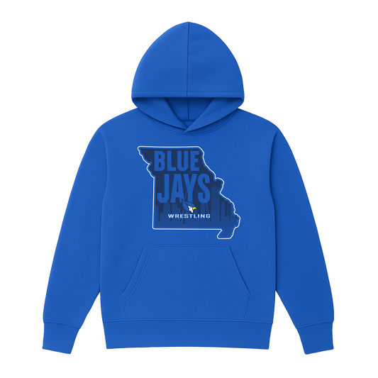 Liberty Blue Jays Wrestling Missouri Hoodie