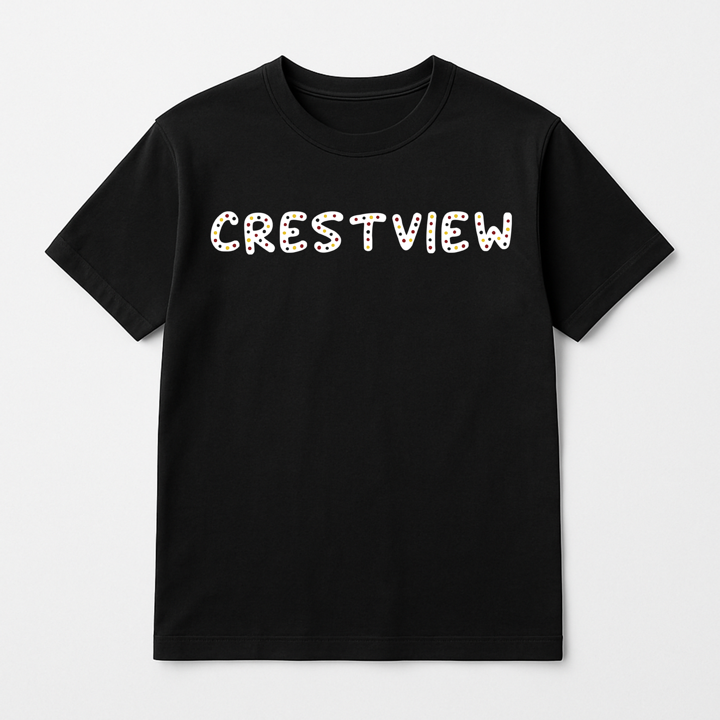 Crestview with polka dots