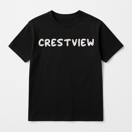 Crestview with polka dots