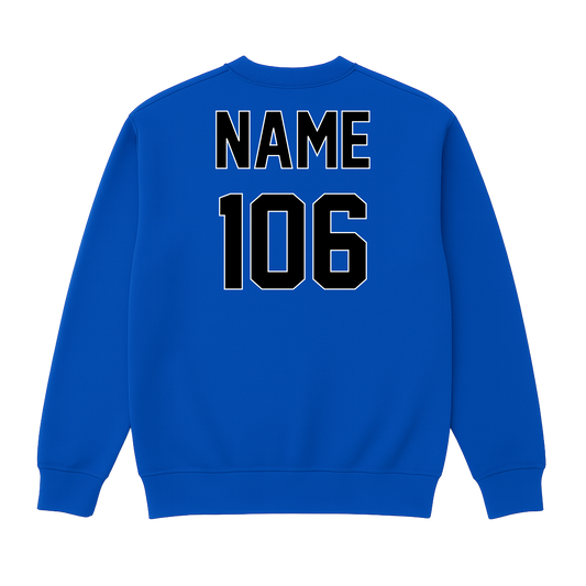 Liberty Blue Jays Wrestling Custom Name and Weight Crewneck