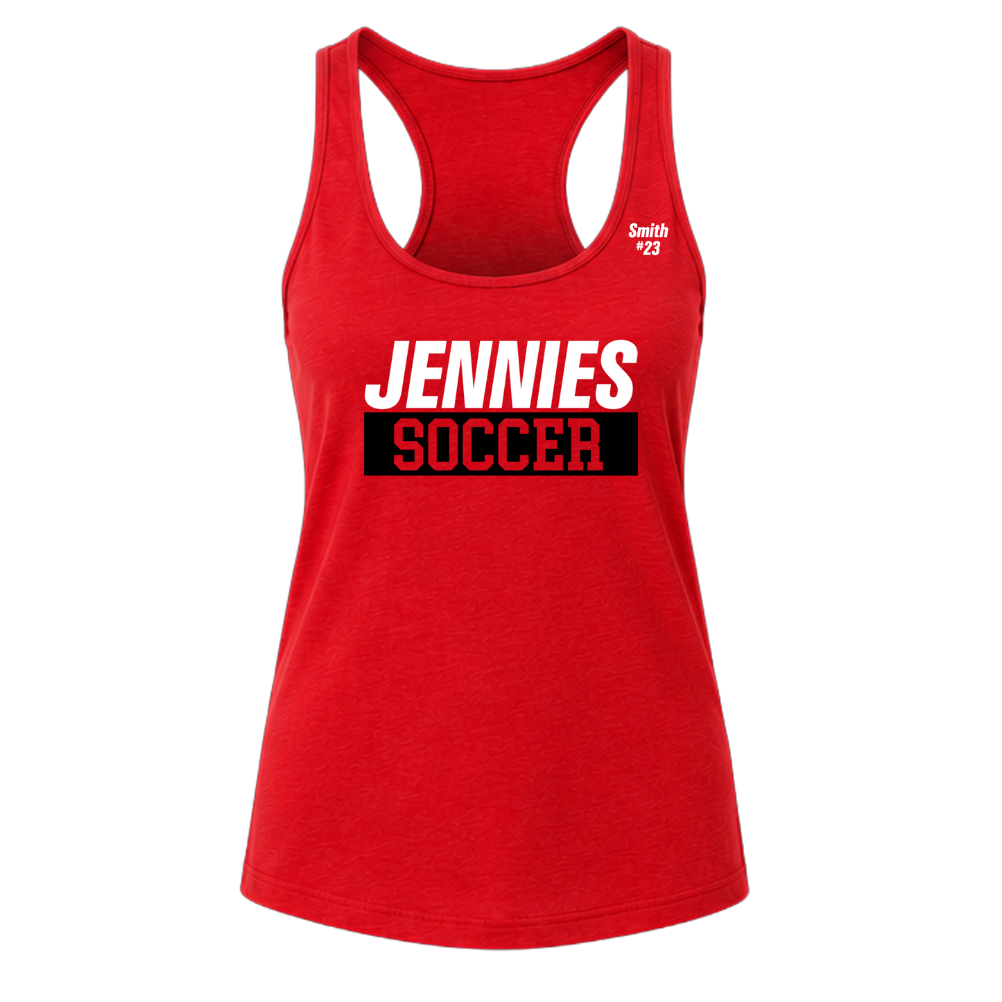 Jennies Soccer Tanktop Custom Name and Number