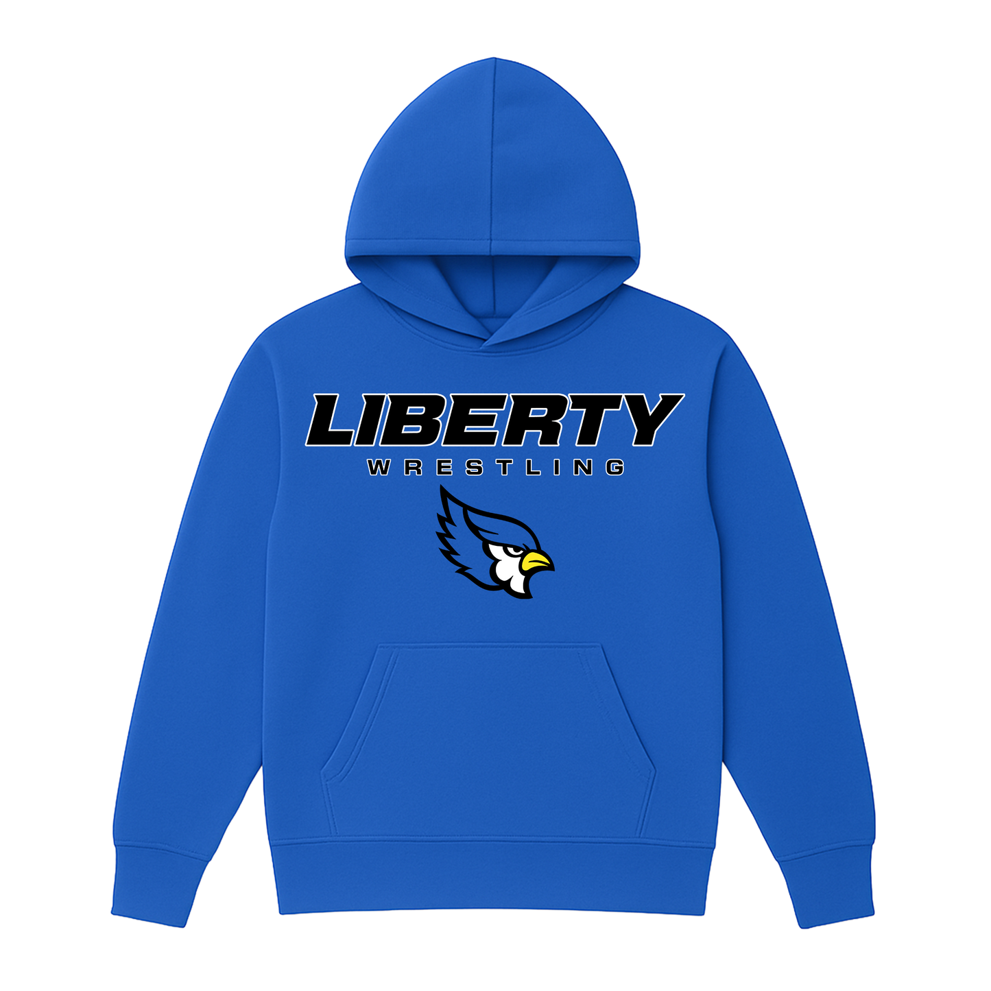 Liberty Blue Jays Wrestling Custom Name and Weight Hoodie