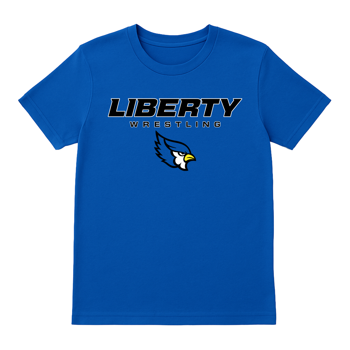 Liberty Blue Jays Wrestling Custom Name and Weight T-Shirt
