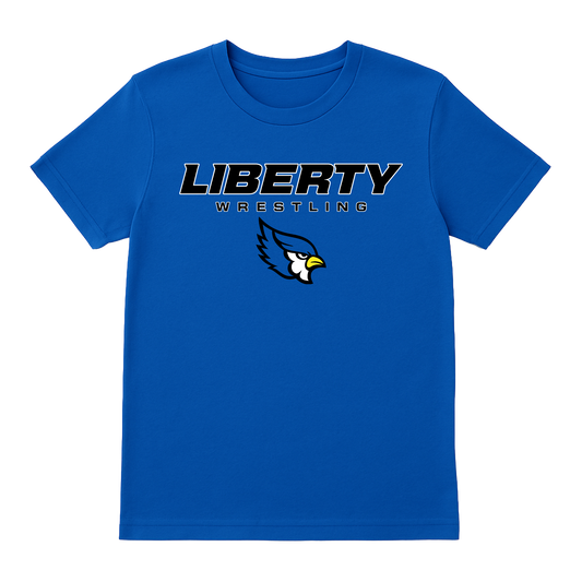 Liberty Blue Jays Wrestling Custom Name and Weight T-Shirt