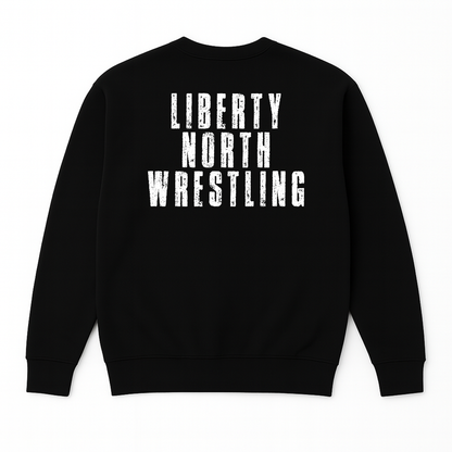 Liberty North Red White Blue Wrestling Crewneck