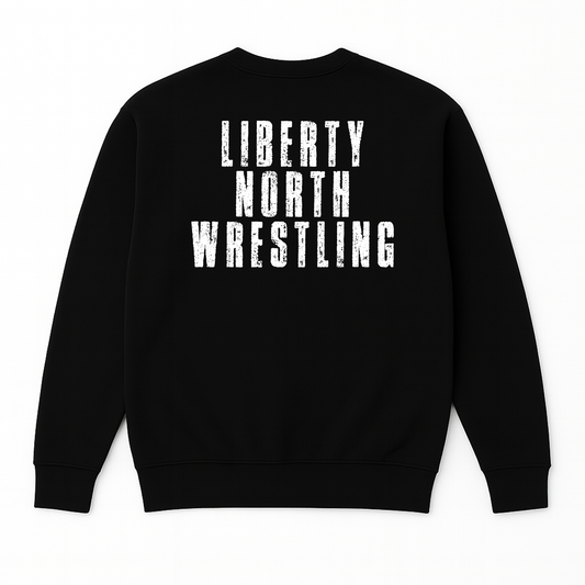 Liberty North Red White Blue Wrestling Crewneck