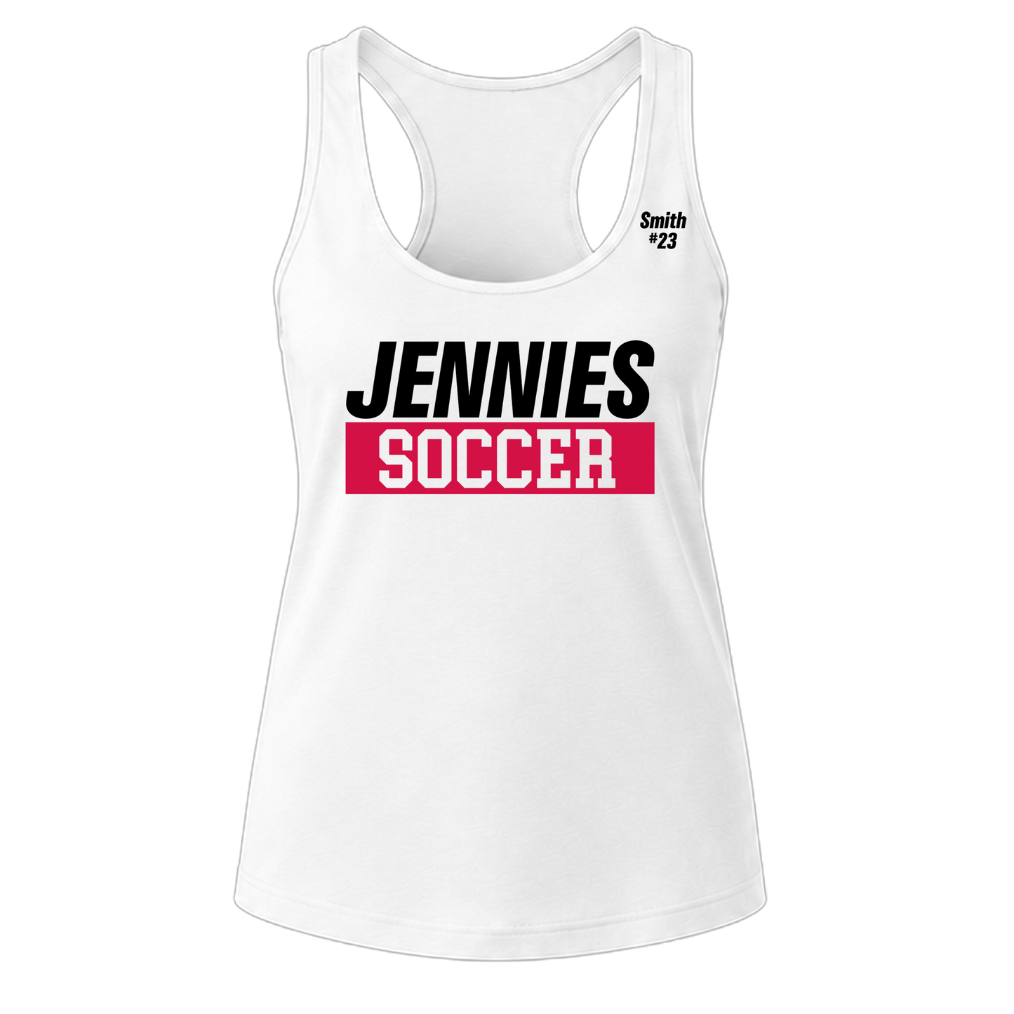 Jennies Soccer Tanktop Custom Name and Number