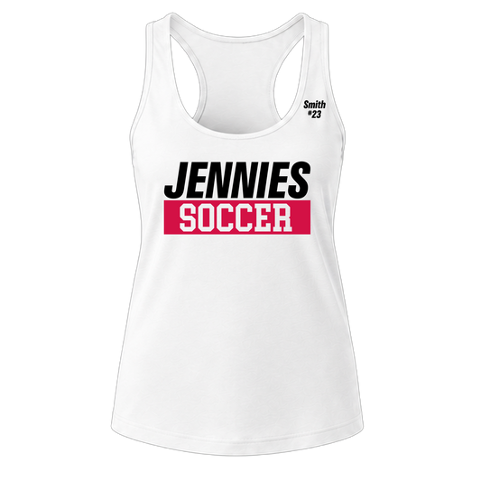 Jennies Soccer Tanktop Custom Name and Number